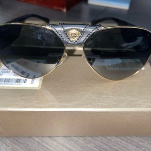 Versace Medusa Aviator sunglasses